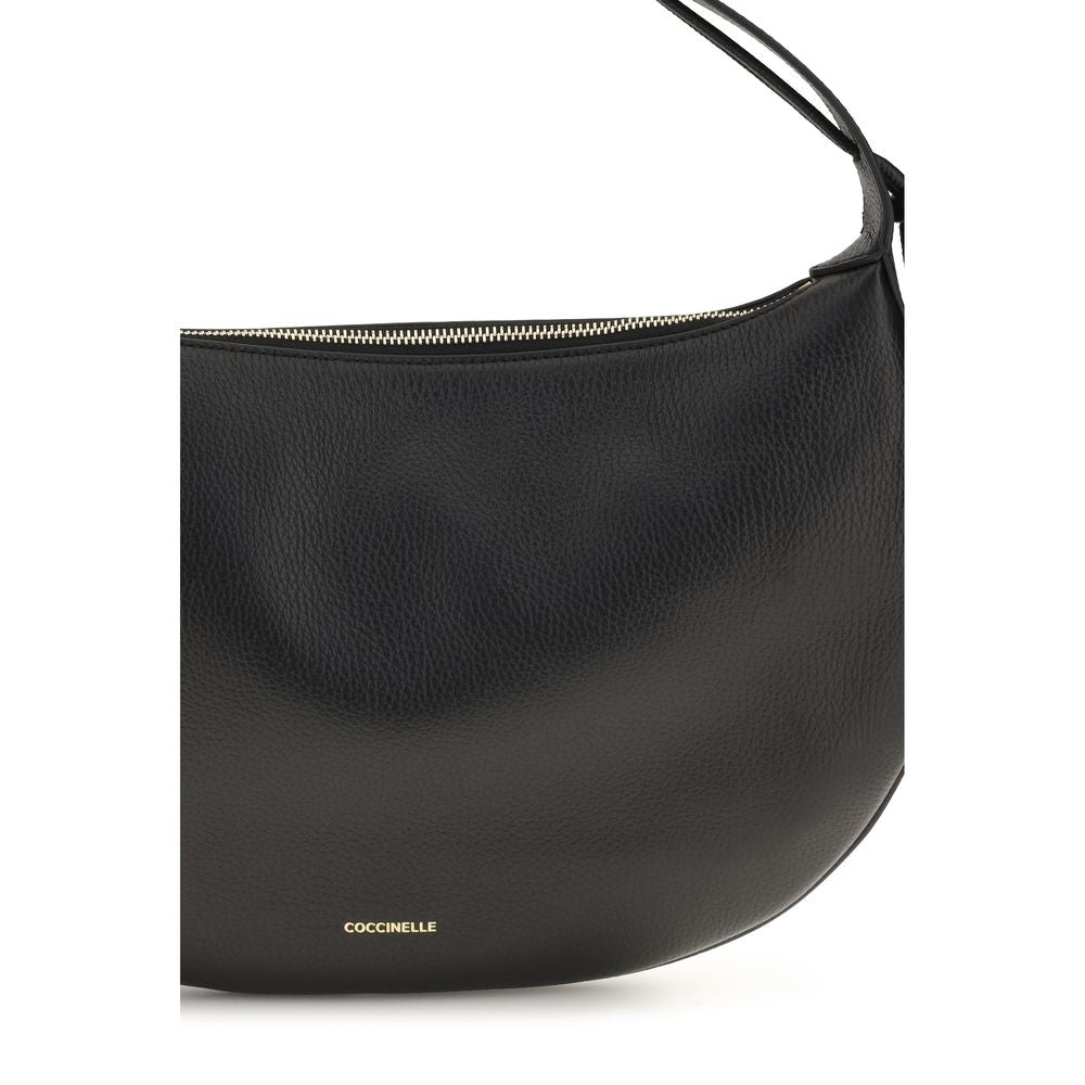 Coccinelle Black Calf Leather Bos Taurus Shoulder Bag | Regal Royce