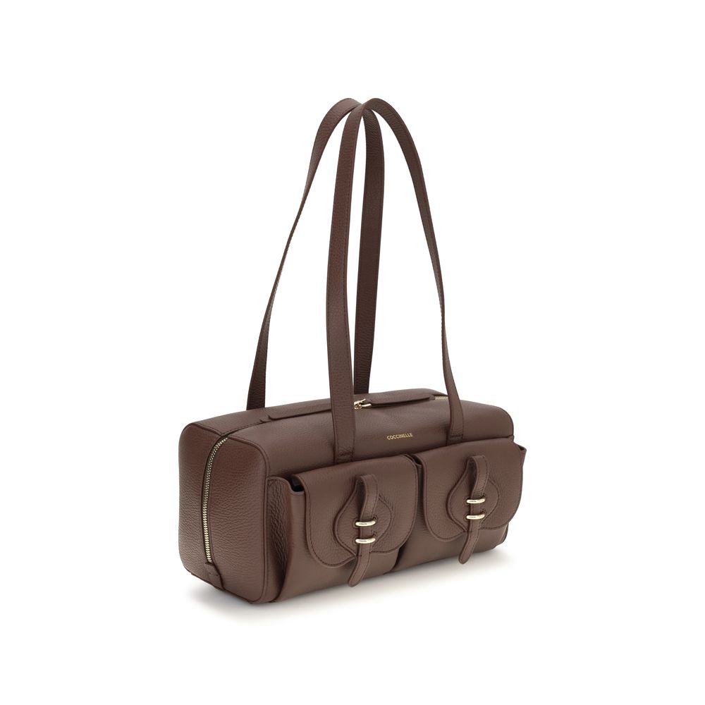 Coccinelle Brown Calf Leather Bos Taurus Shoulder Bag | Regal Royce