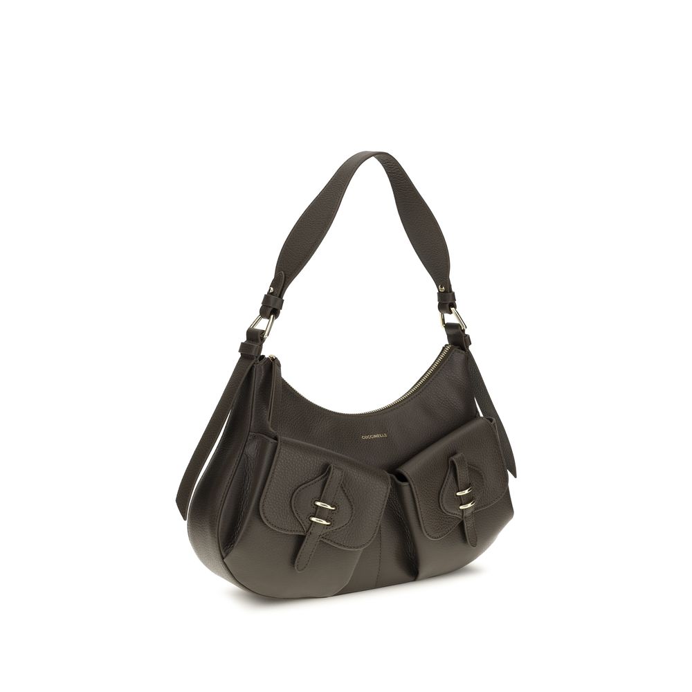 Coccinelle Brown Calf Leather Bos Taurus Shoulder Bag | Regal Royce