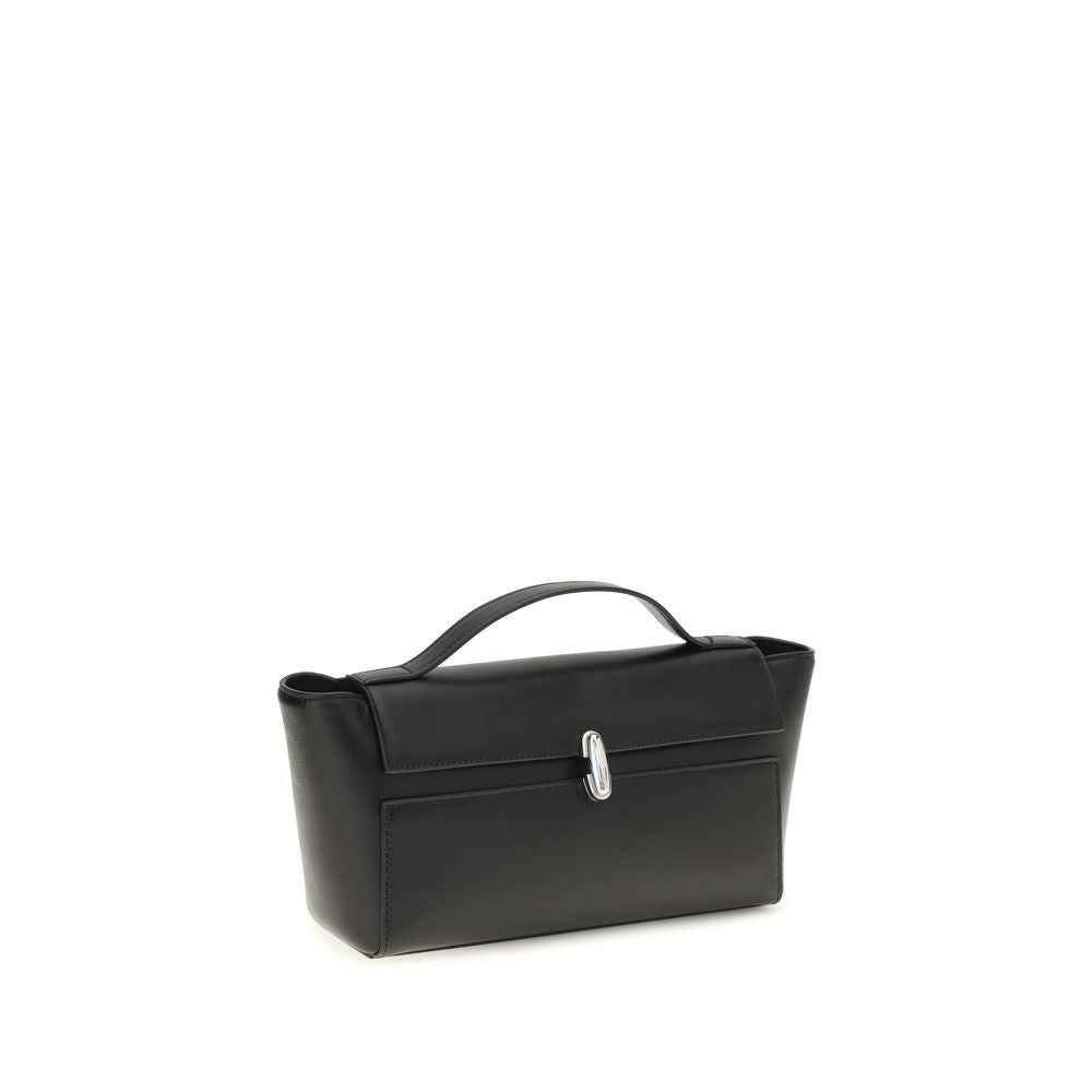 Savette Black Calf Leather Bos Taurus Shoulder Bag | Regal Royce