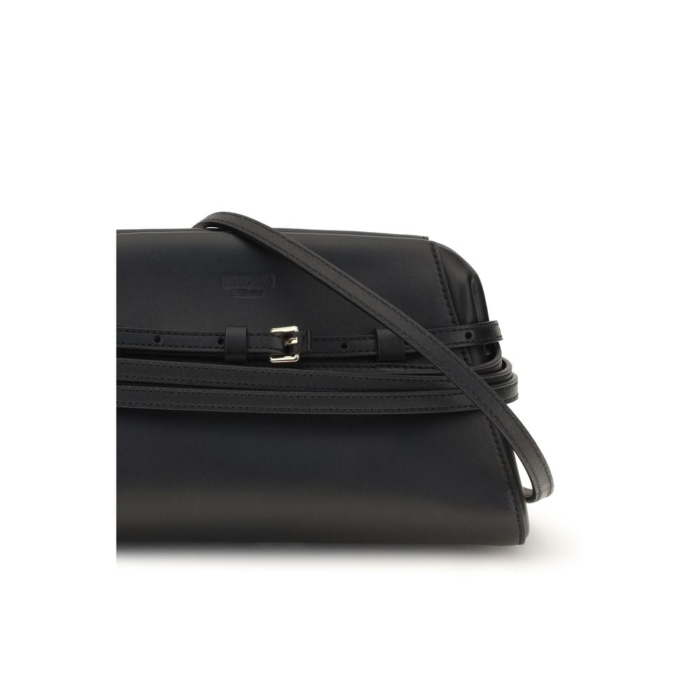 Moschino Black Goatskin Shoulder Bag | Regal Royce
