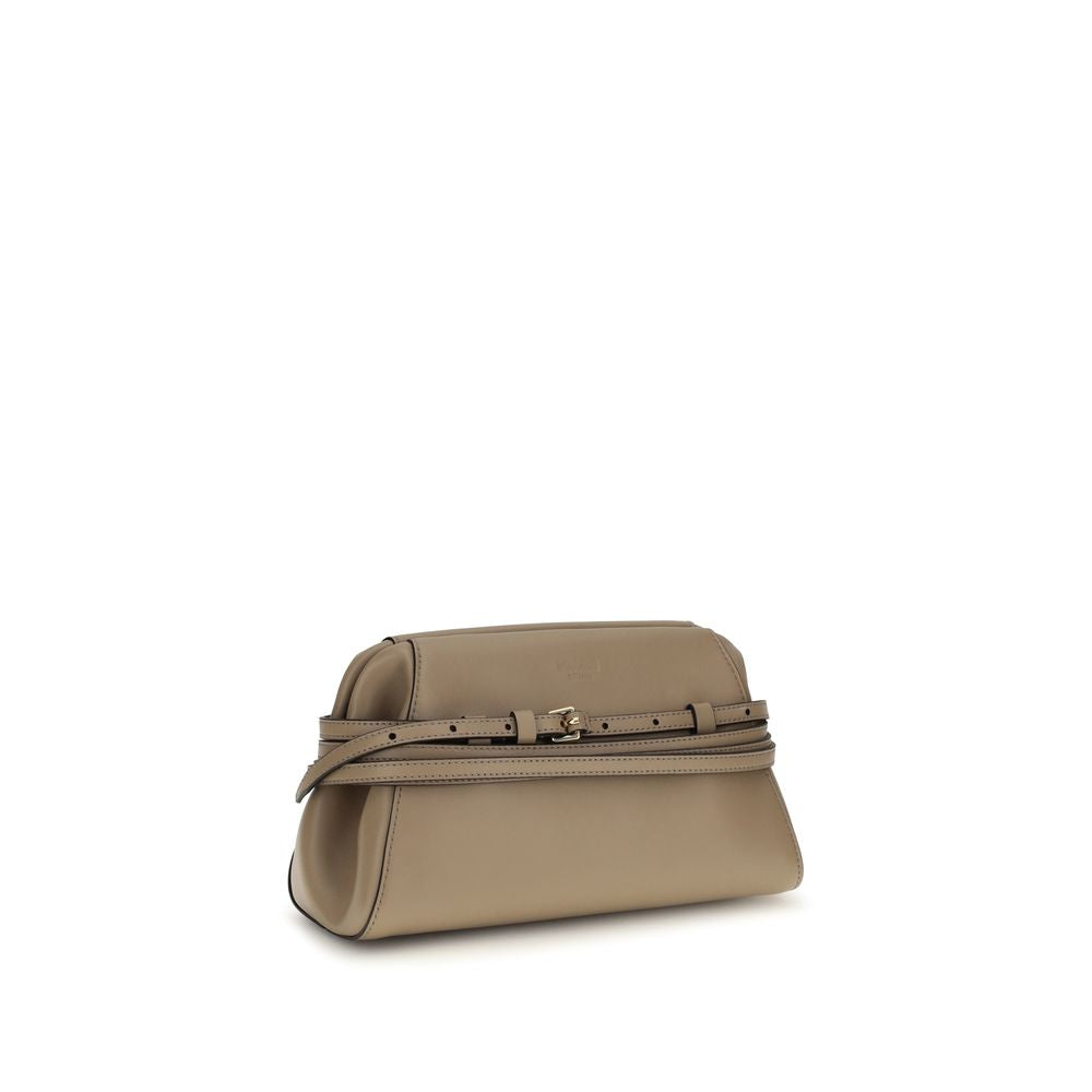 Moschino Beige Goatskin Shoulder Bag | Regal Royce