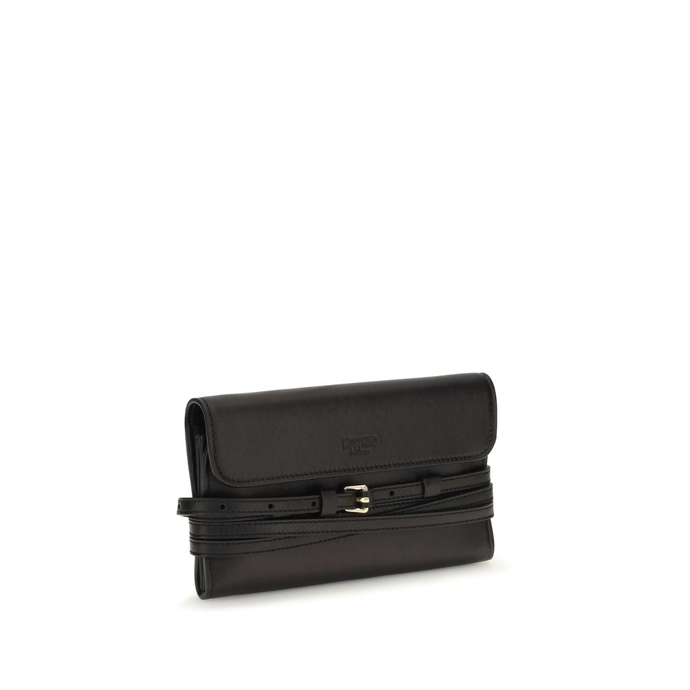 Moschino Black Goatskin Shoulder Bag | Regal Royce