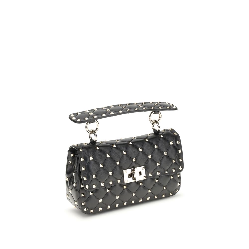 Valentino Garavani Black Calf Leather Bos Taurus Handbag | Regal Royce
