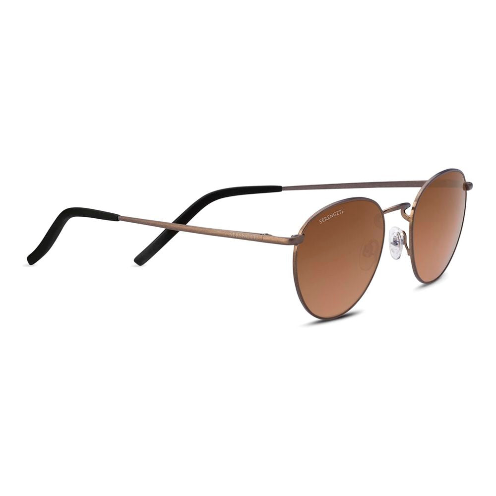 Serengeti Brown Metal Sunglasses | Regal Royce
