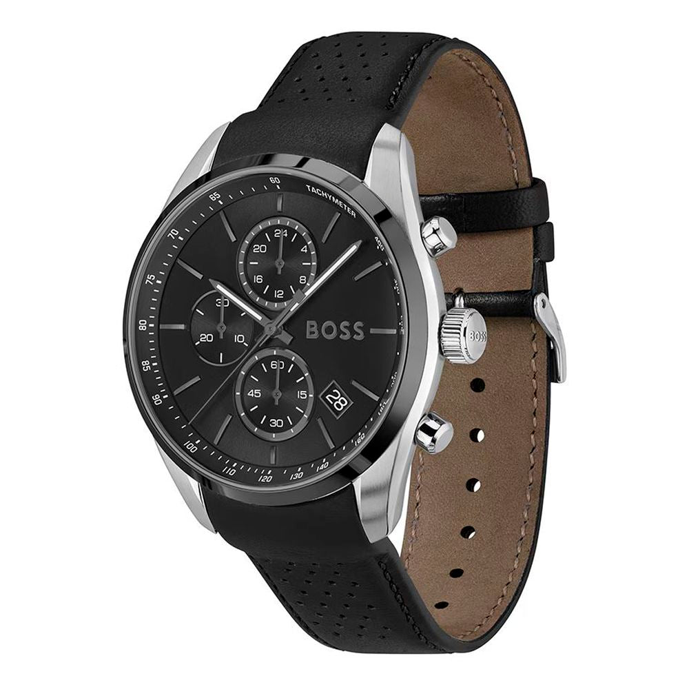 Hugo Boss Black Leather Dress Watch | Regal Royce