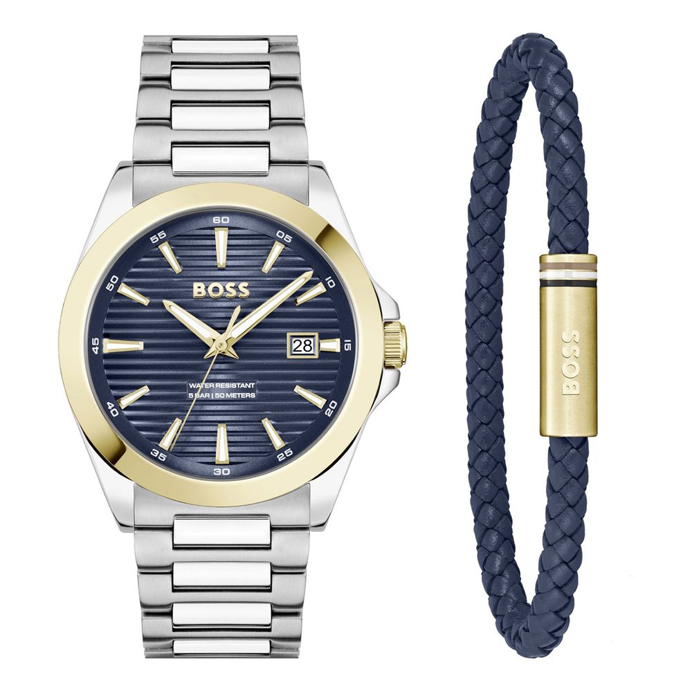 Hugo Boss Gray Stainless Steel Dress Watch | Regal Royce