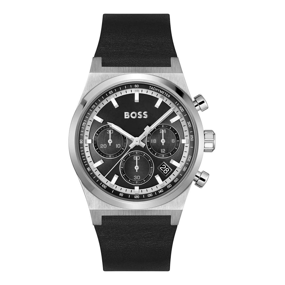 Hugo Boss Gray Leather Dress Watch | Regal Royce