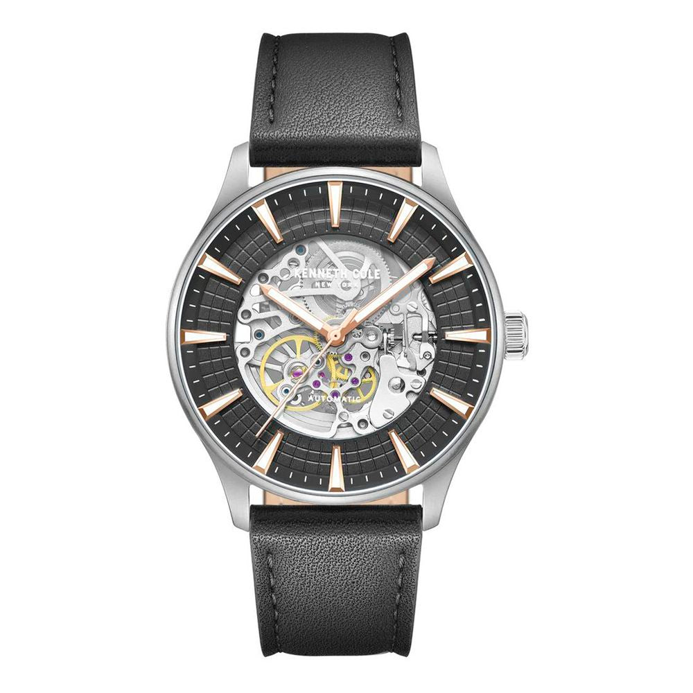 Kenneth Cole Black Leather Dress Watch | Regal Royce