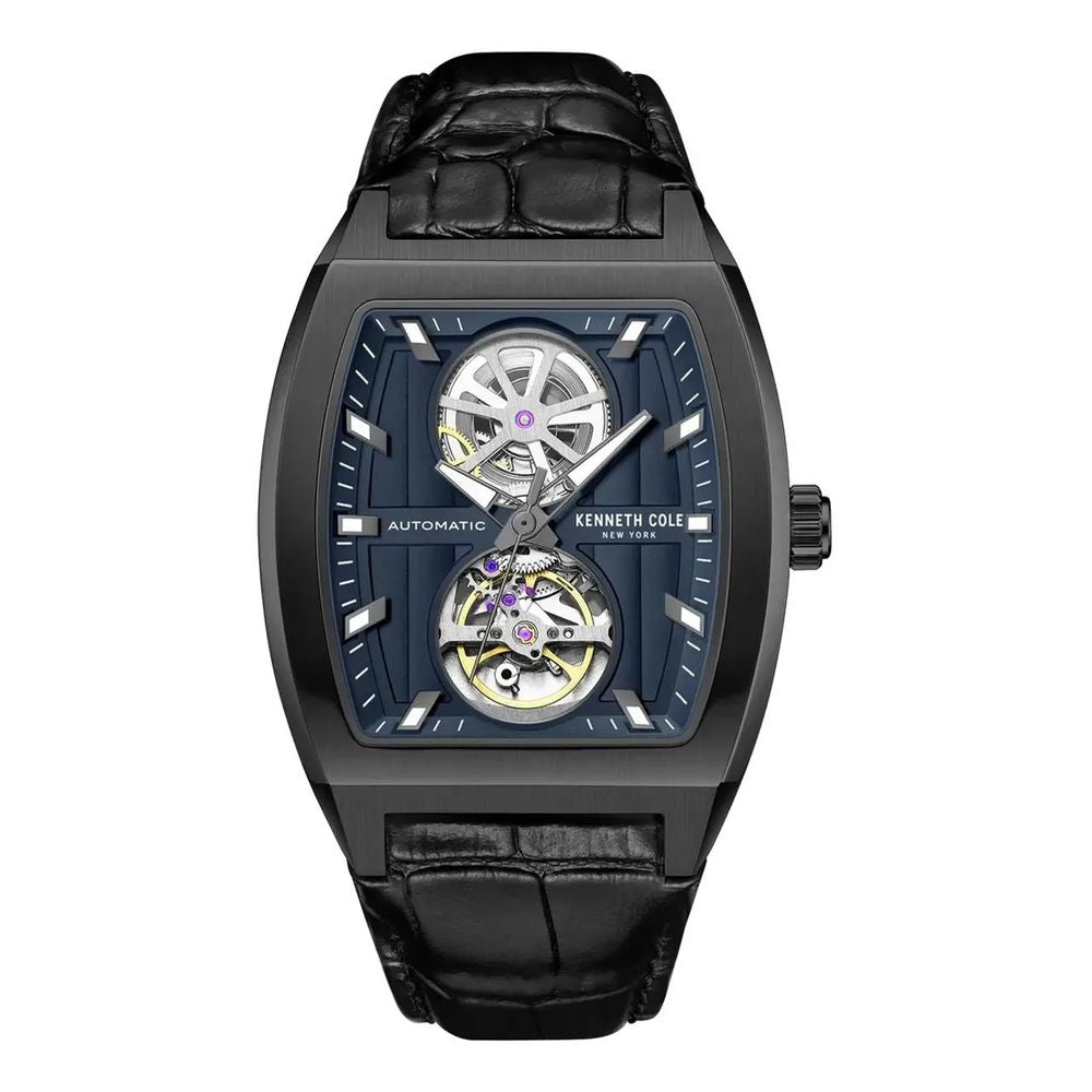 Kenneth Cole Black Leather Dress Watch | Regal Royce
