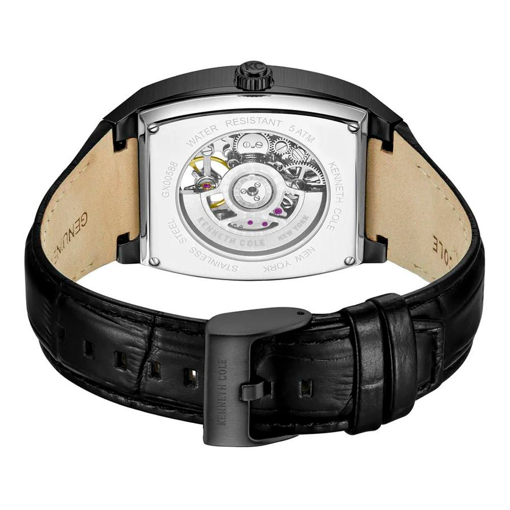 Kenneth Cole Black Leather Dress Watch | Regal Royce