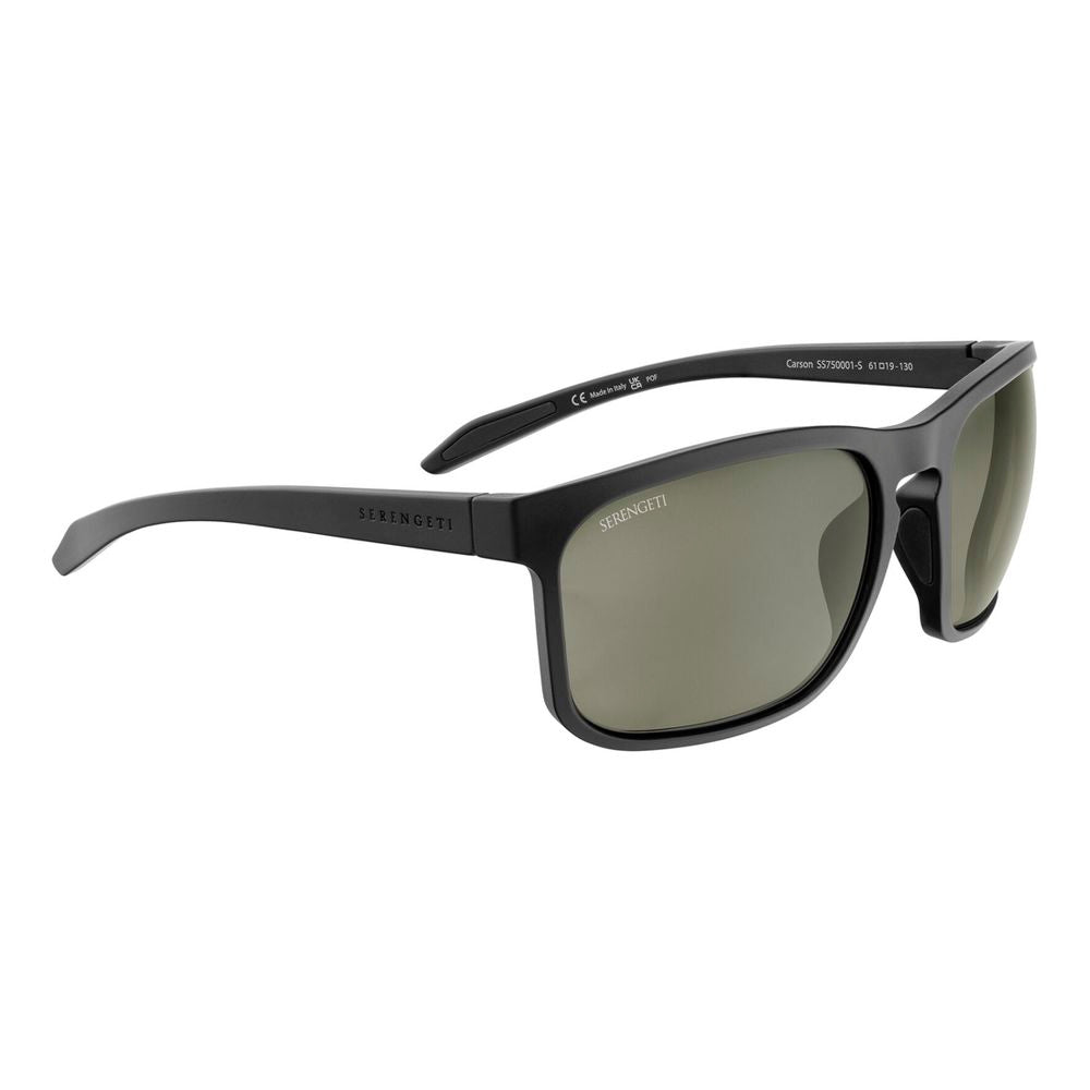 Serengeti Black Nylon Sunglasses | Regal Royce