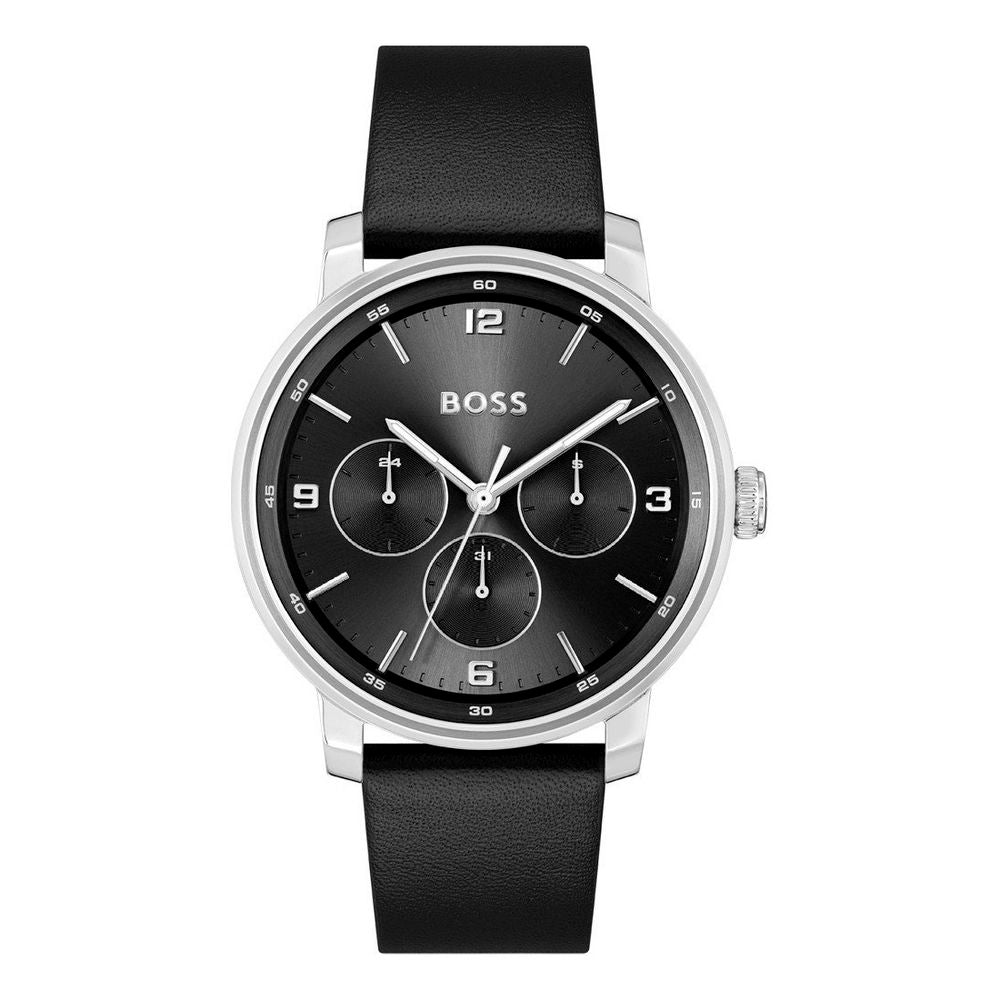 Hugo Boss Black Leather Dress Watch | Regal Royce