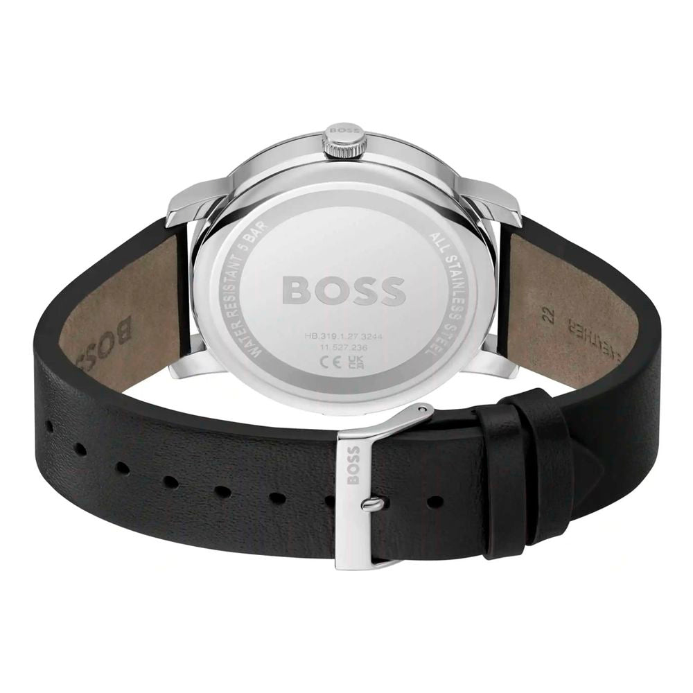 Hugo Boss Black Leather Dress Watch | Regal Royce
