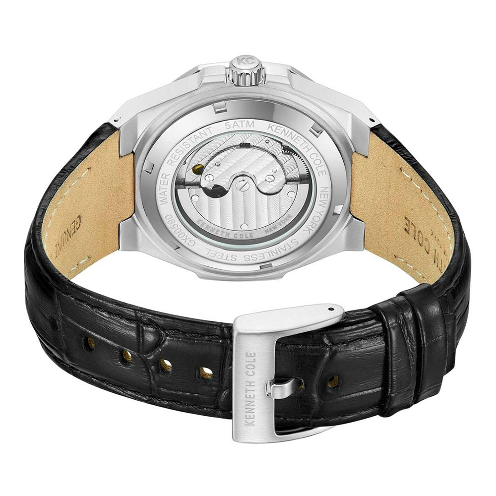 Kenneth Cole Black Leather Dress Watch | Regal Royce