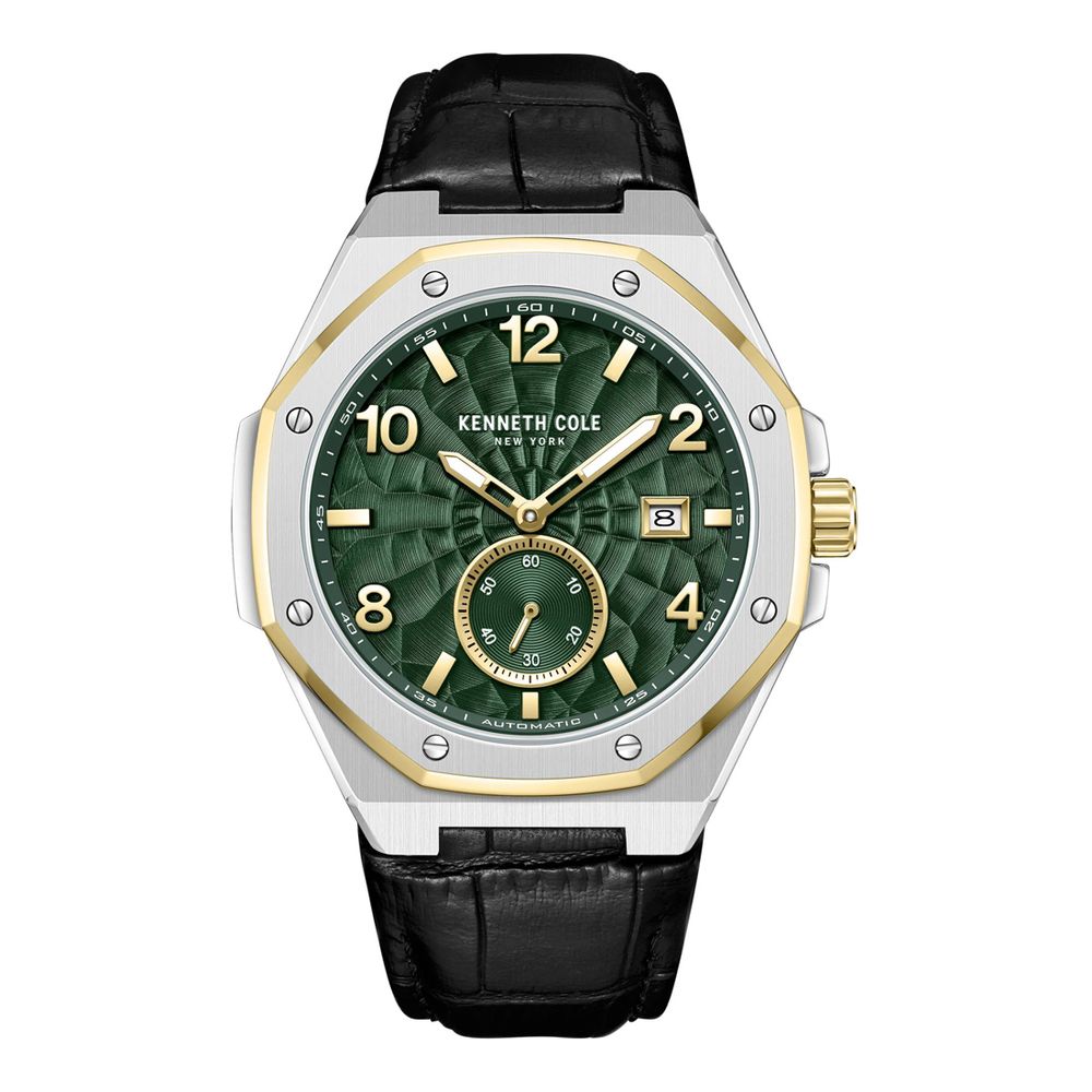 Kenneth Cole Black Leather Dress Watch | Regal Royce