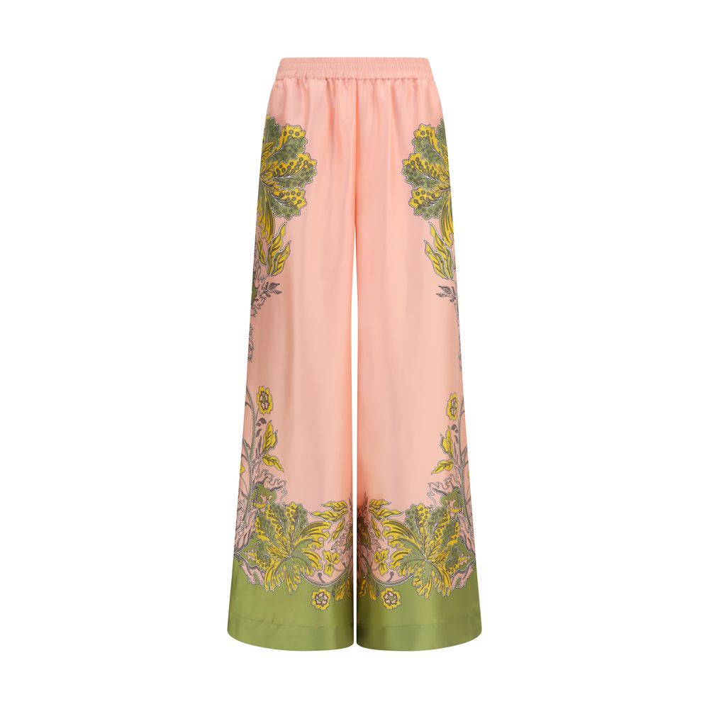La Double J Multicolor Silk Casual Pants | Regal Royce