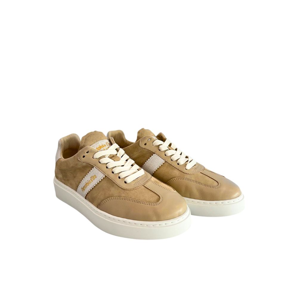 Pantofola D'Oro Beige Suede Men Sneaker | Regal Royce