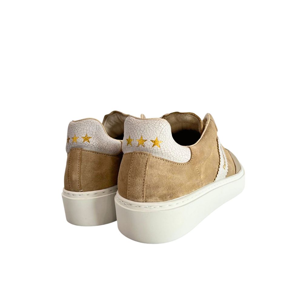 Pantofola D'Oro Beige Suede Men Sneaker | Regal Royce
