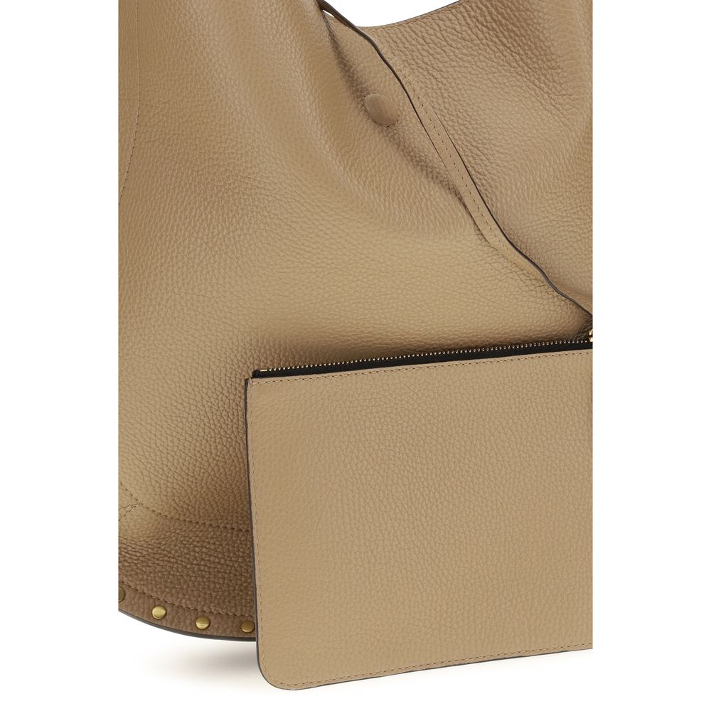 Isabel Marant Beige Calf Leather Bos Taurus Shoulder Bag | Regal Royce