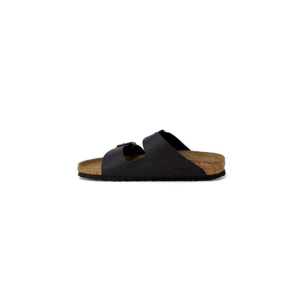 Birkenstock Black Synthetic Flat Sandals | Regal Royce