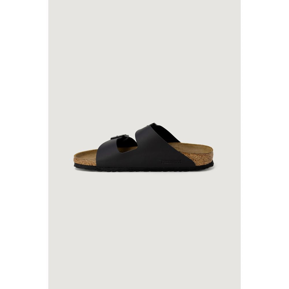 Birkenstock Black Synthetic Flat Sandals | Regal Royce