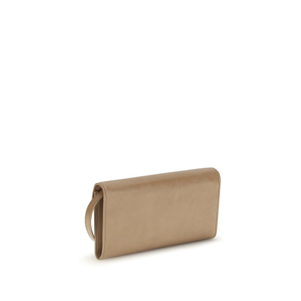 Miu Miu Beige Calf Leather Bos Taurus Clutch Bag | Regal Royce