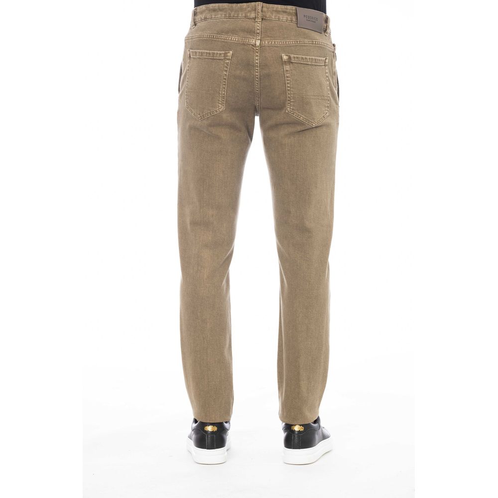Peserico Green Cotton Men Pant | Regal Royce