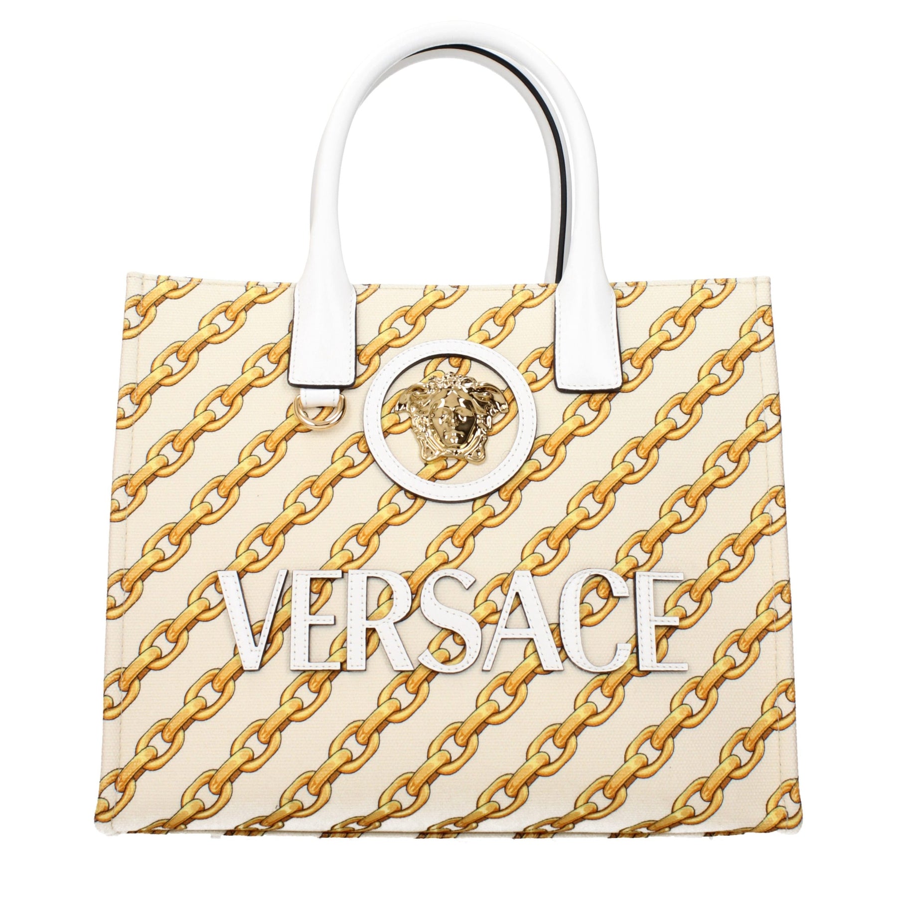 Versace Beige Fabric Handbag | Regal Royce