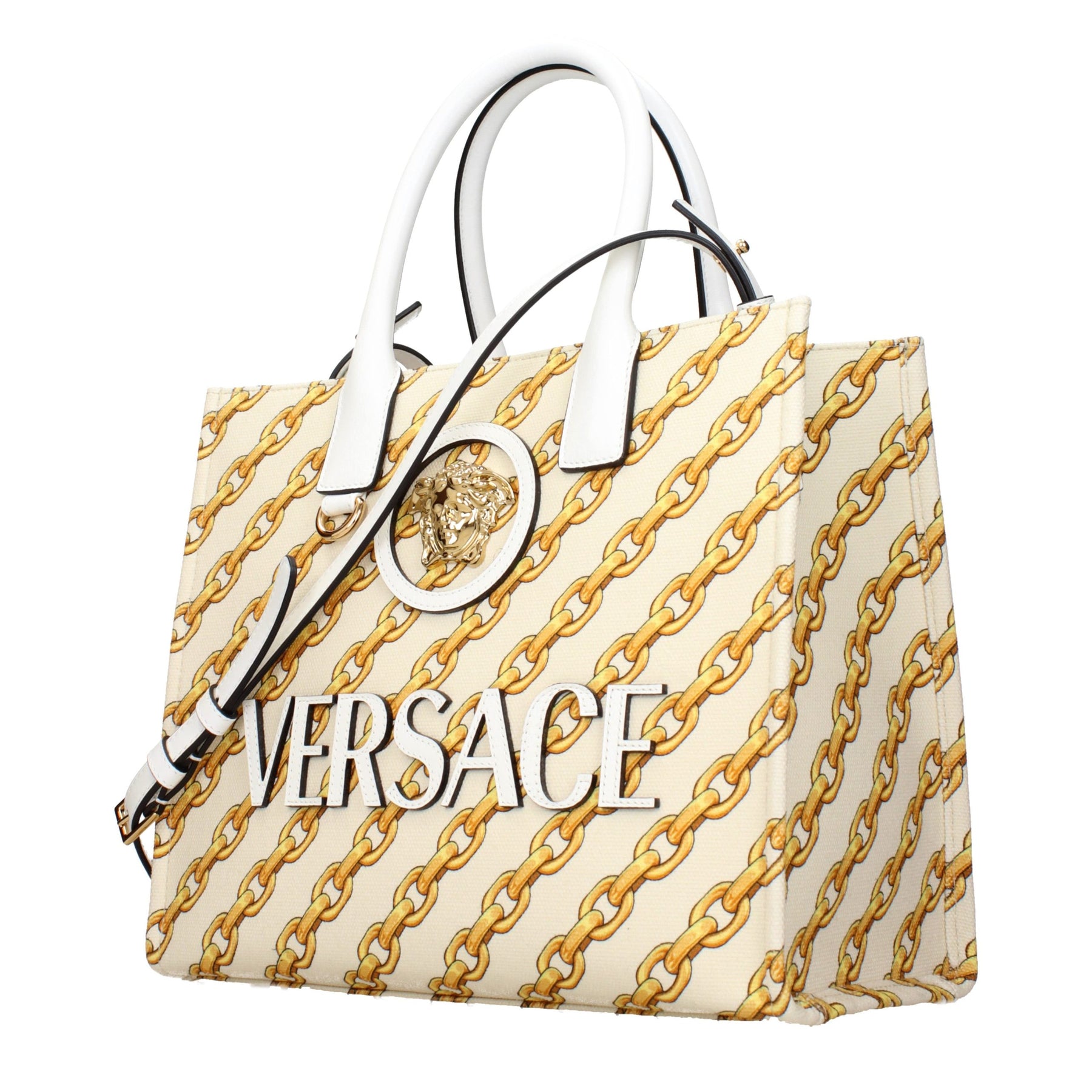 Versace Beige Fabric Handbag | Regal Royce