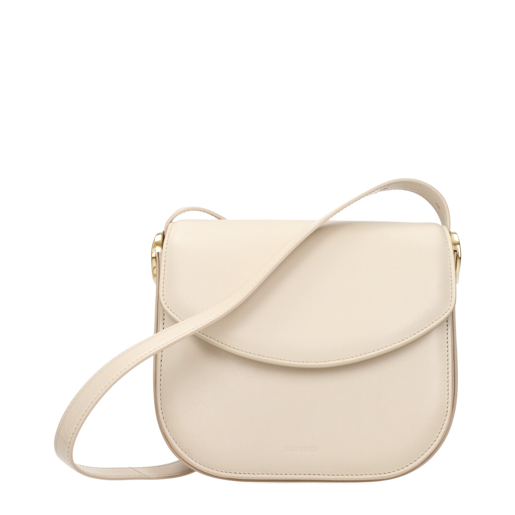 Jil Sander Beige Leather Crossbody Bag | Regal Royce