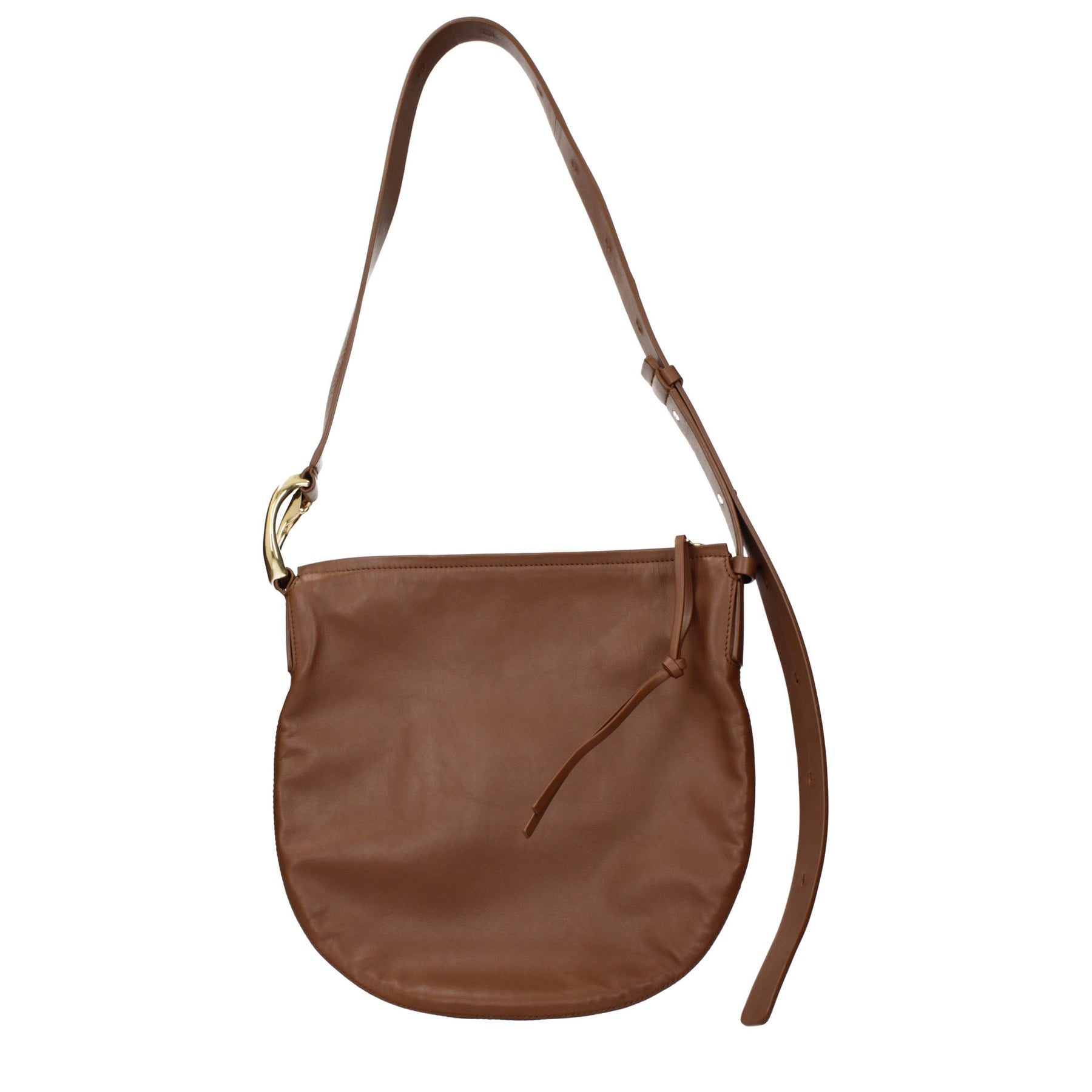 Jil Sander Brown Leather Crossbody Bag | Regal Royce