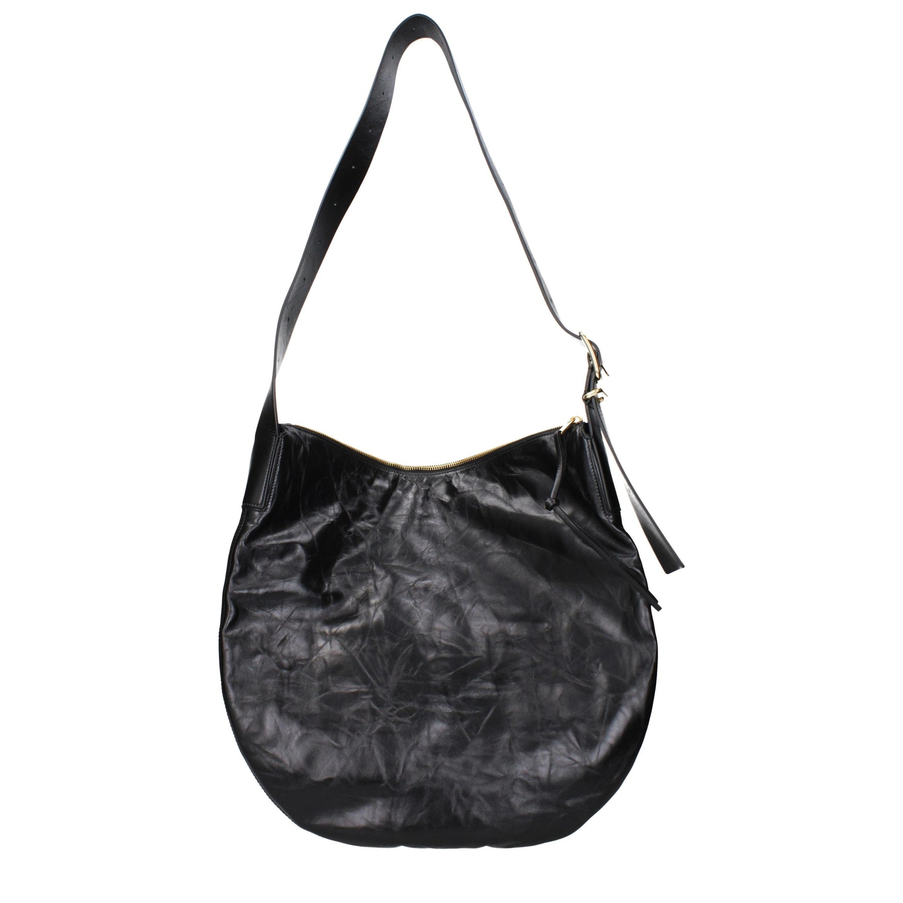 Jil Sander Black Leather Crossbody Bag | Regal Royce