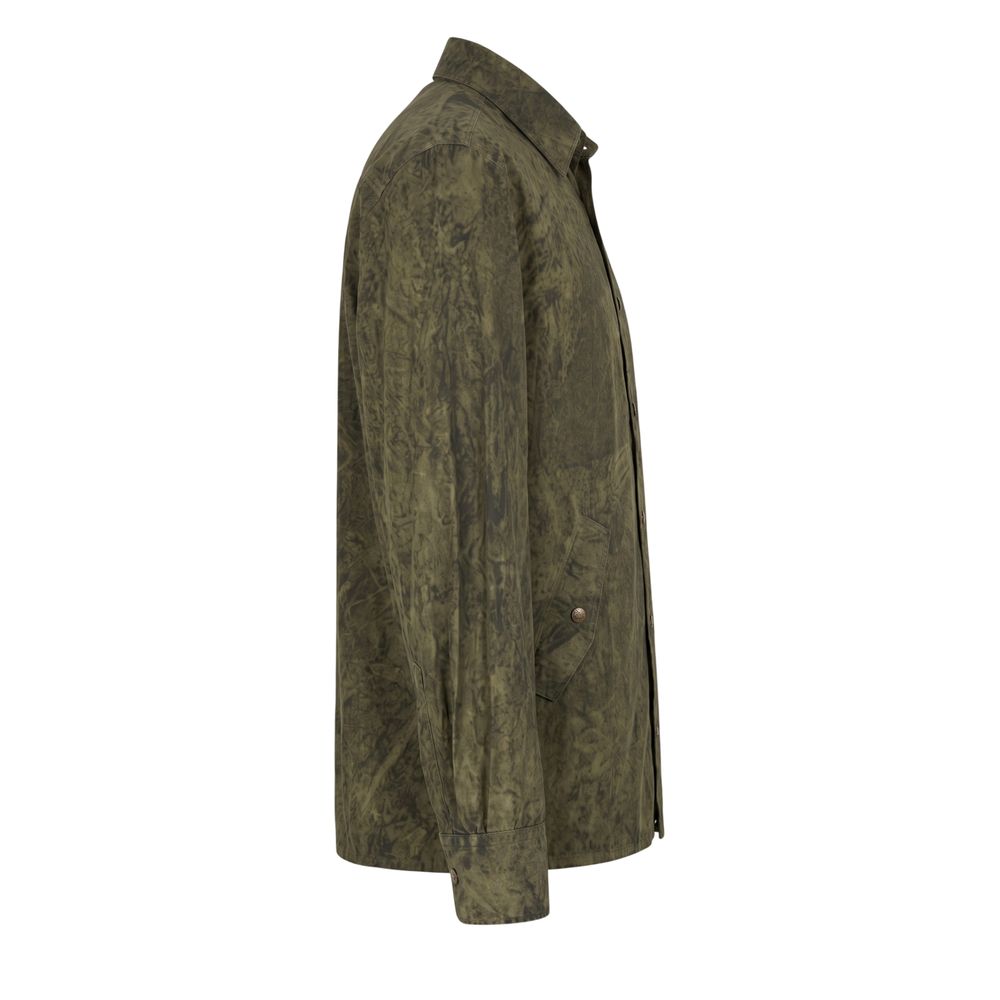 Mr&Mrs Italy Green Viscose Men's Shirt | Regal Royce