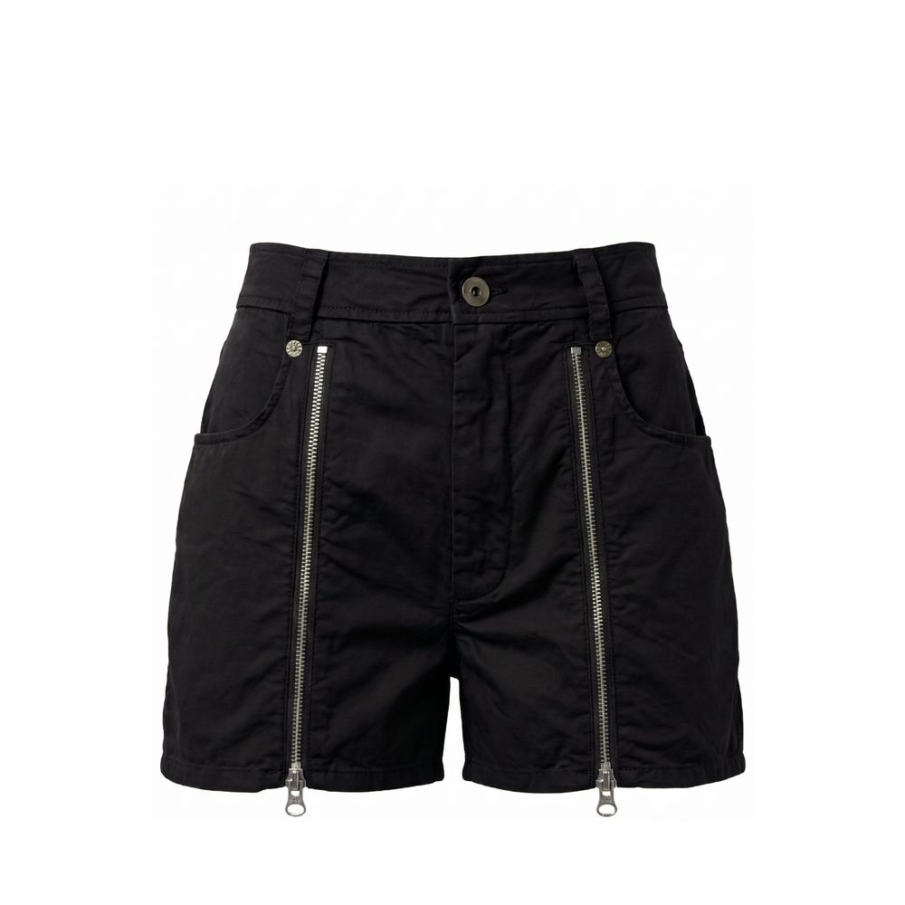 Mr&Mrs Italy Black Cotton Women Shorts | Regal Royce