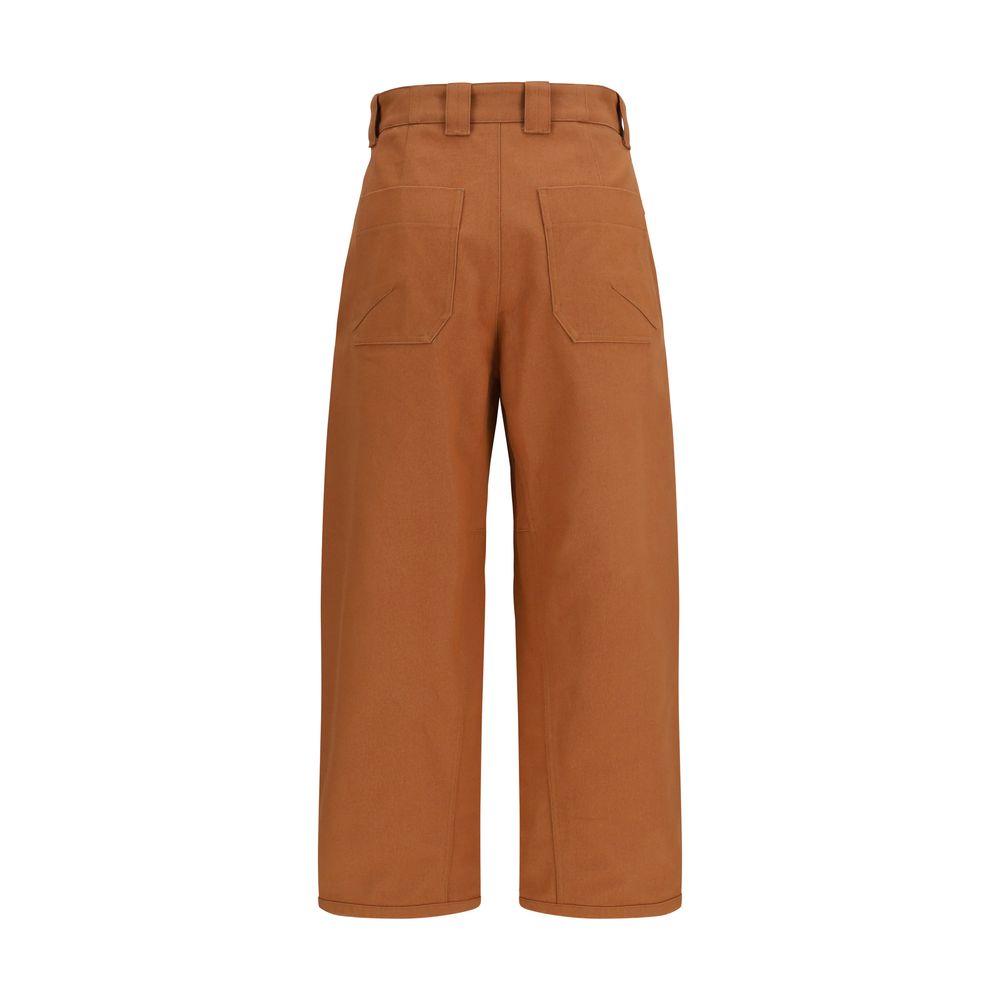 Chloé Orange Cotton Casual Pants | Regal Royce