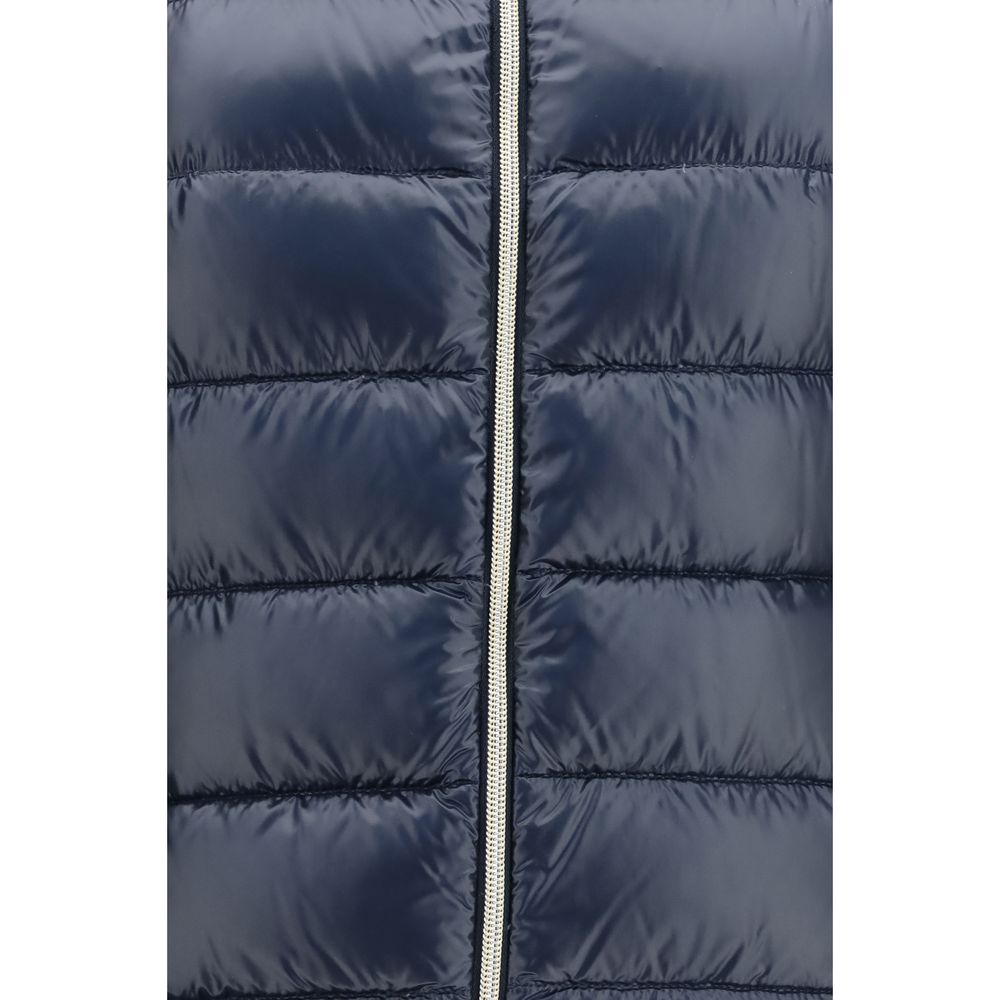 Herno Blue Polyamide Full-Length Jacket | Regal Royce