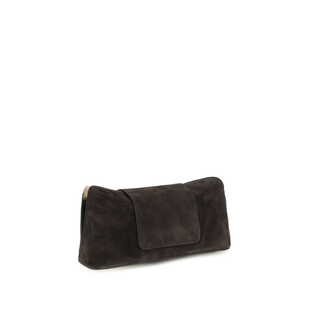 Versace Brown Calf Leather Bos Taurus Shoulder Bag | Regal Royce