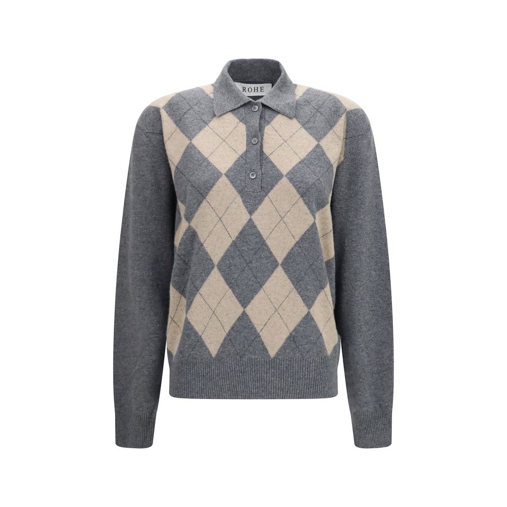 Rohe Gray Polyamide Polo Shirt | Regal Royce