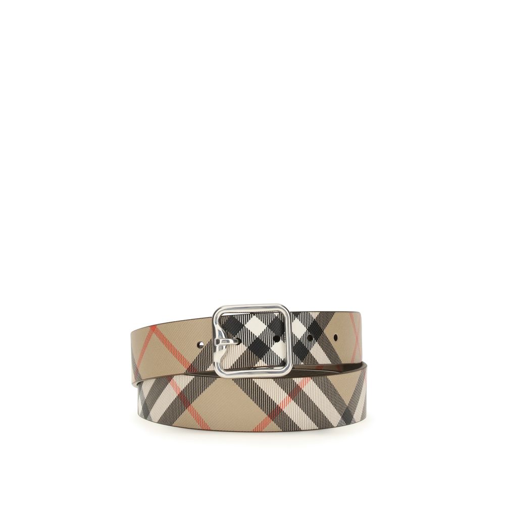 Burberry Beige Calf Leather Bos Taurus Regular Belt | Regal Royce