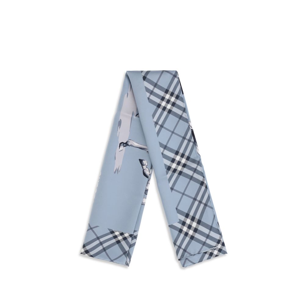Burberry Blue Silk Scarf | Regal Royce