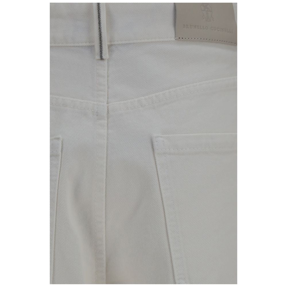 Brunello Cucinelli Beige Cotton Jeans Denim | Regal Royce