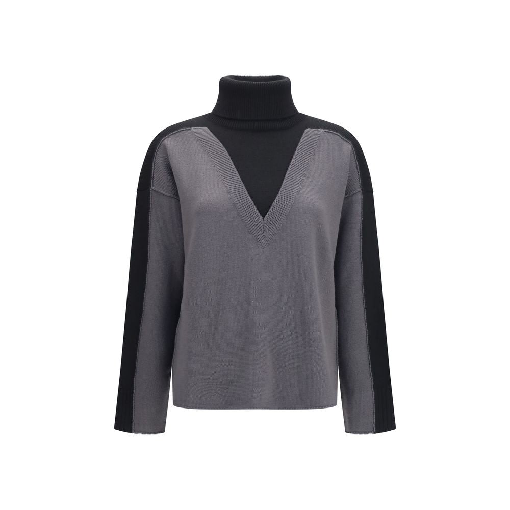 MM6 Black Wool Oves Aries Sweatshirt | Regal Royce