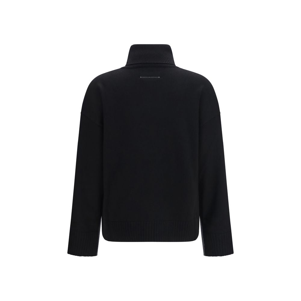 MM6 Black Wool Oves Aries Sweatshirt | Regal Royce