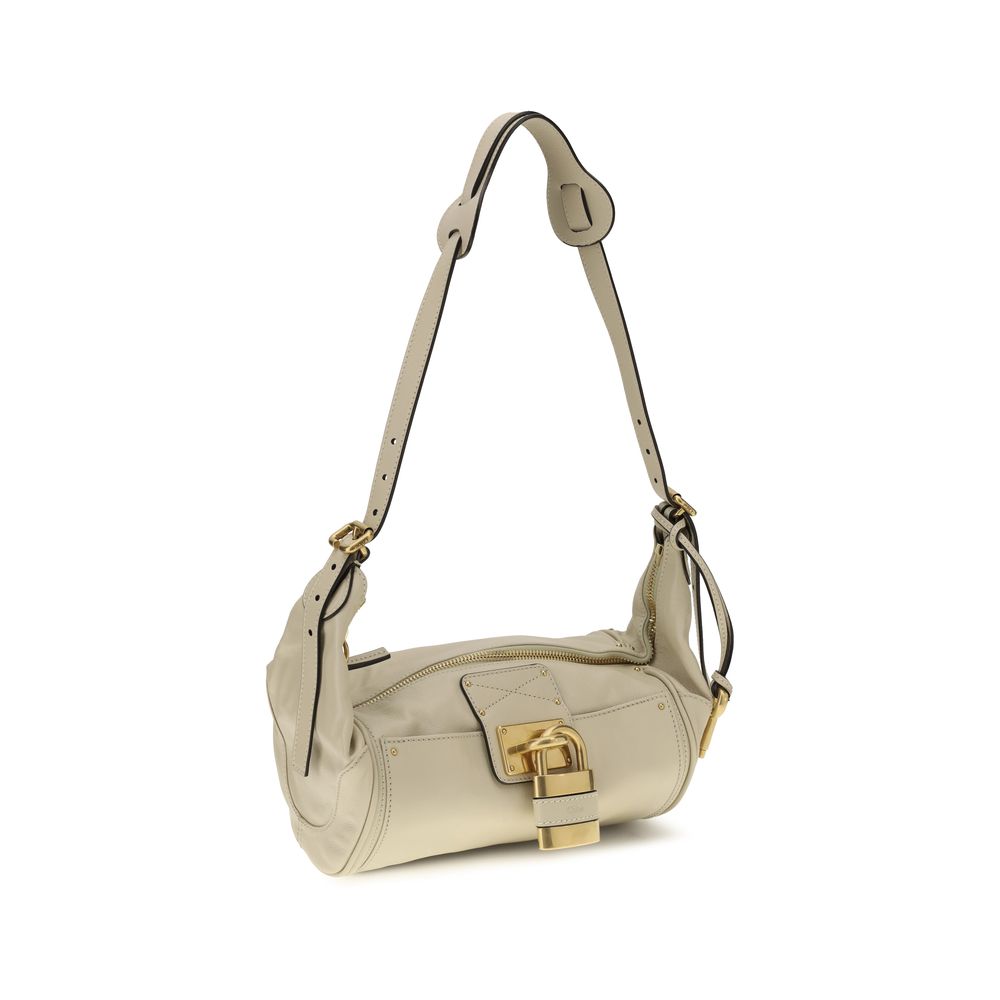Chloé Beige Calf Leather Bos Taurus Shoulder Bag | Regal Royce