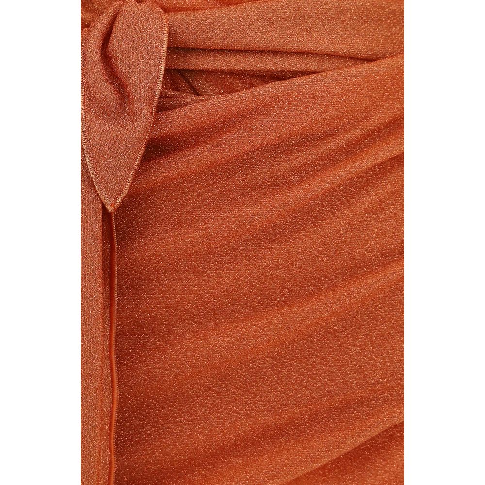 Oséree Orange Polyamide Casual Dress | Regal Royce