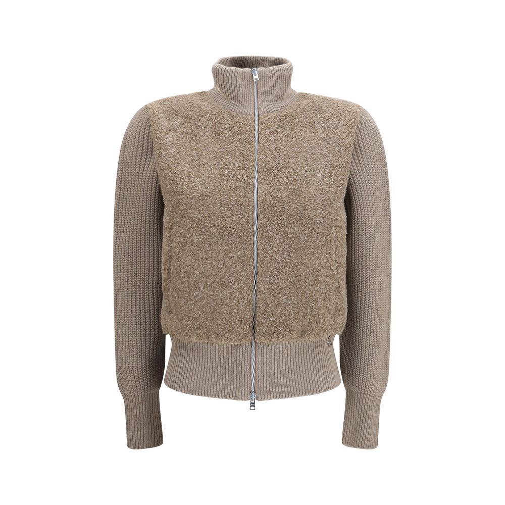 Herno Beige Wool Oves Aries Cardigan | Regal Royce
