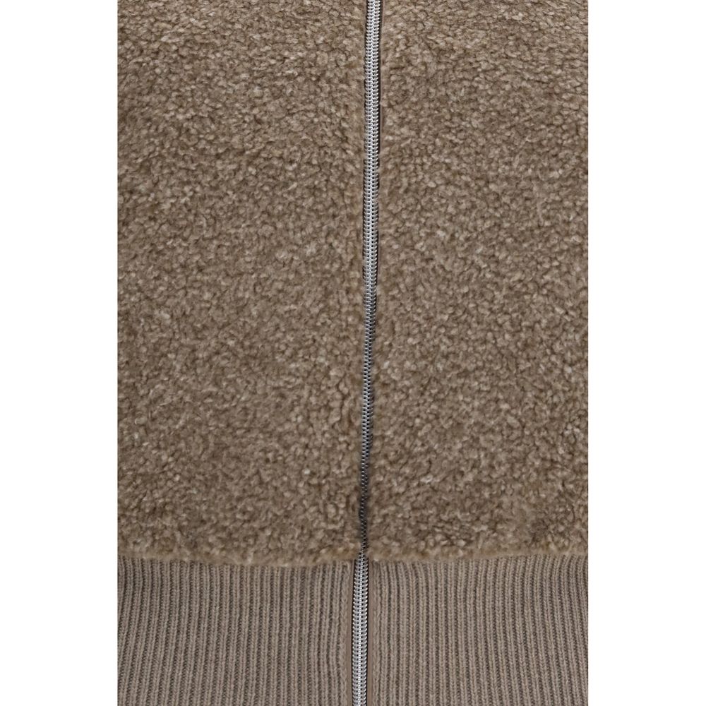 Herno Beige Wool Oves Aries Cardigan | Regal Royce