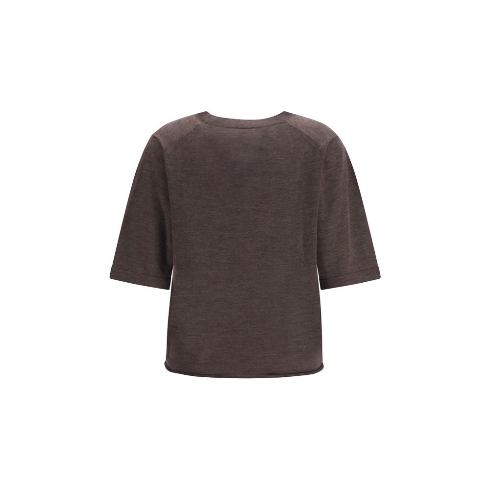 Loulou De Saison Brown Cashmere T-Shirt | Regal Royce