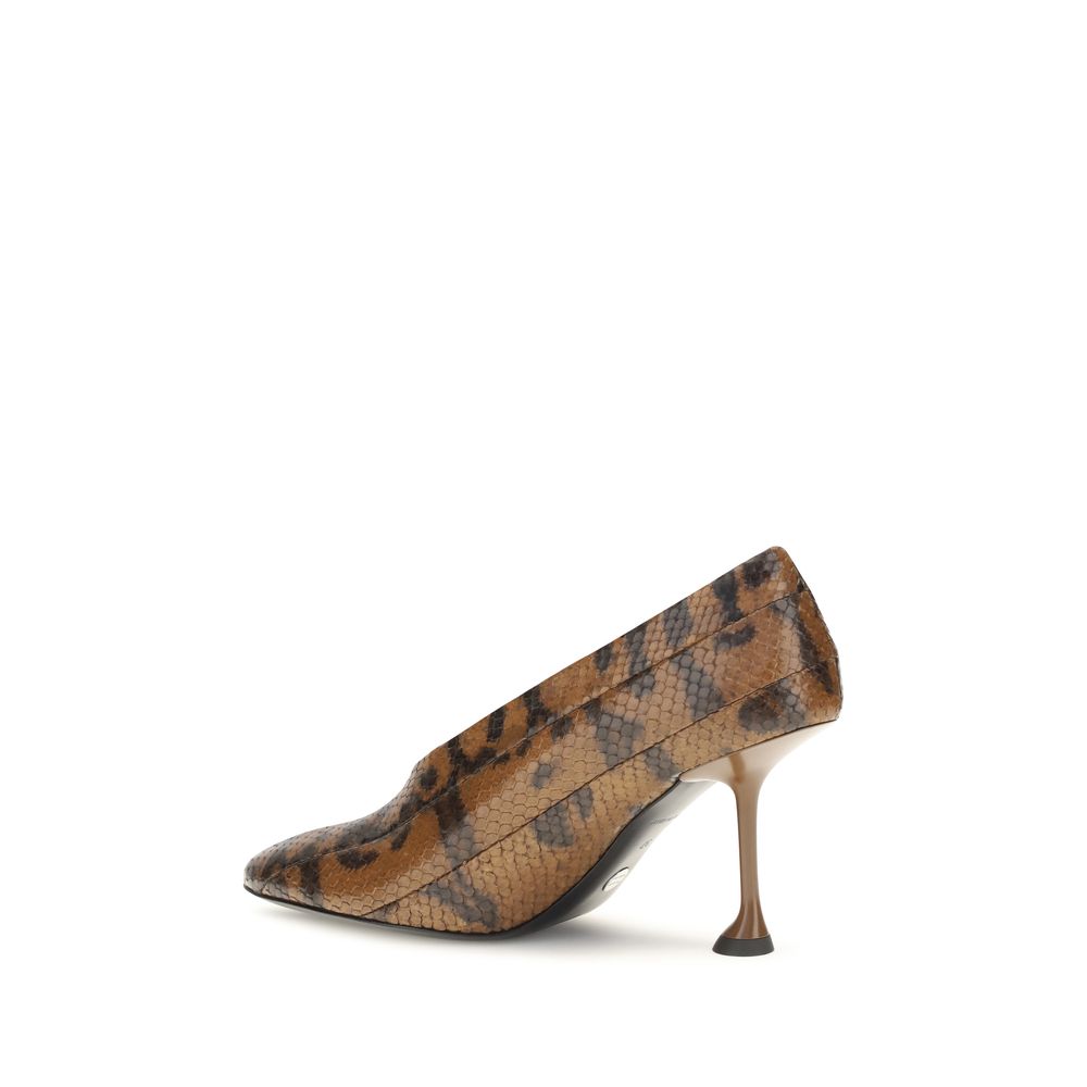 Proenza Schouler Brown Calf Leather Bos Taurus High Heel Pumps | Regal Royce